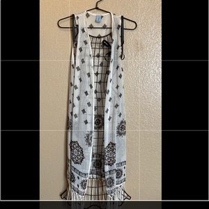 Fringe sheer coverup